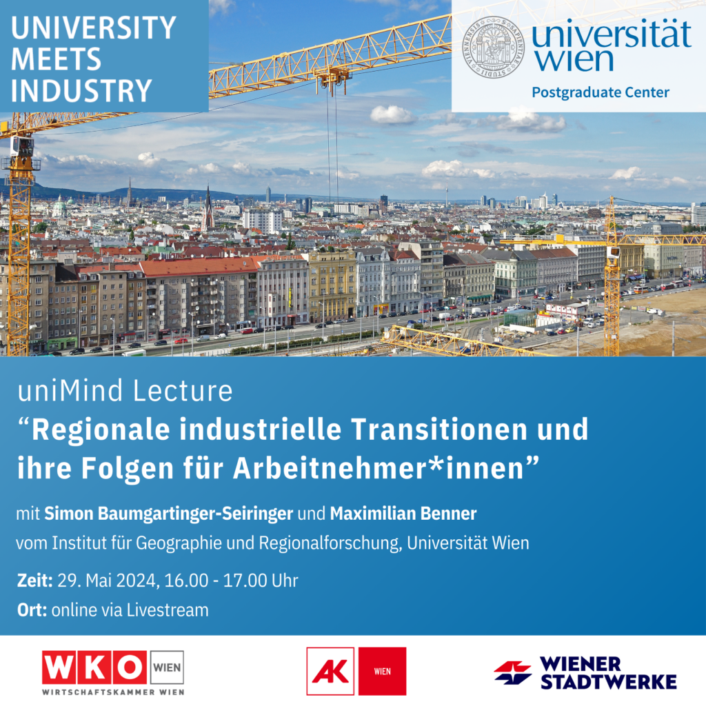 Einladung uniMind-Lecture „Regionale industrielle Transitionen und ihre ...
